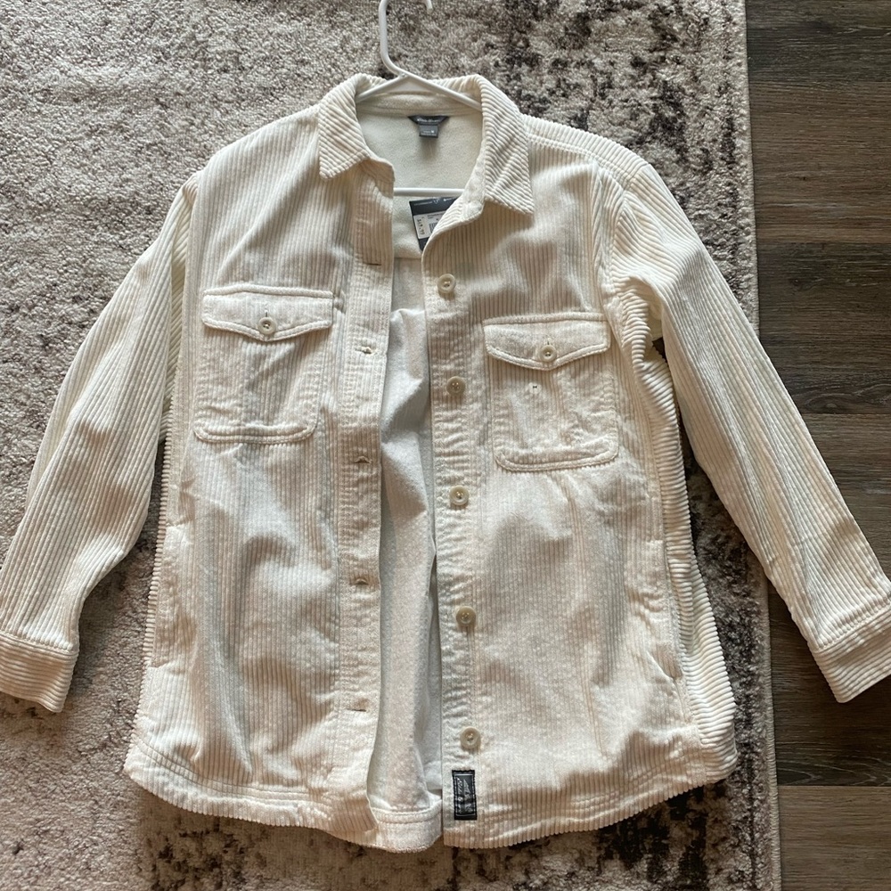 Eddie Bauer Cream Shacket